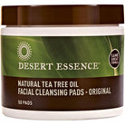 Desert Essence Tea Tree Oil Facial Cleansing Pads-50 pads-N101 Nutrition
