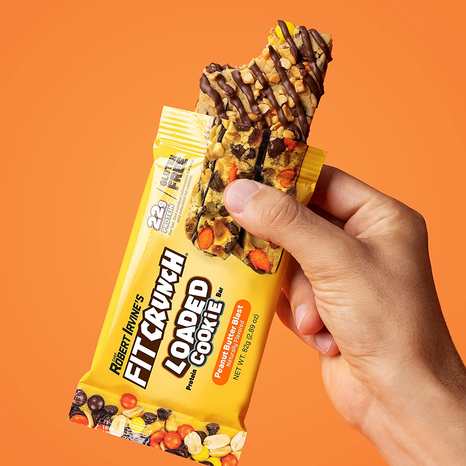 FITCRUNCH Loaded Cookie Protein Bars-Single Bar (82 g)-Peanut Butter Blast-N101 Nutrition