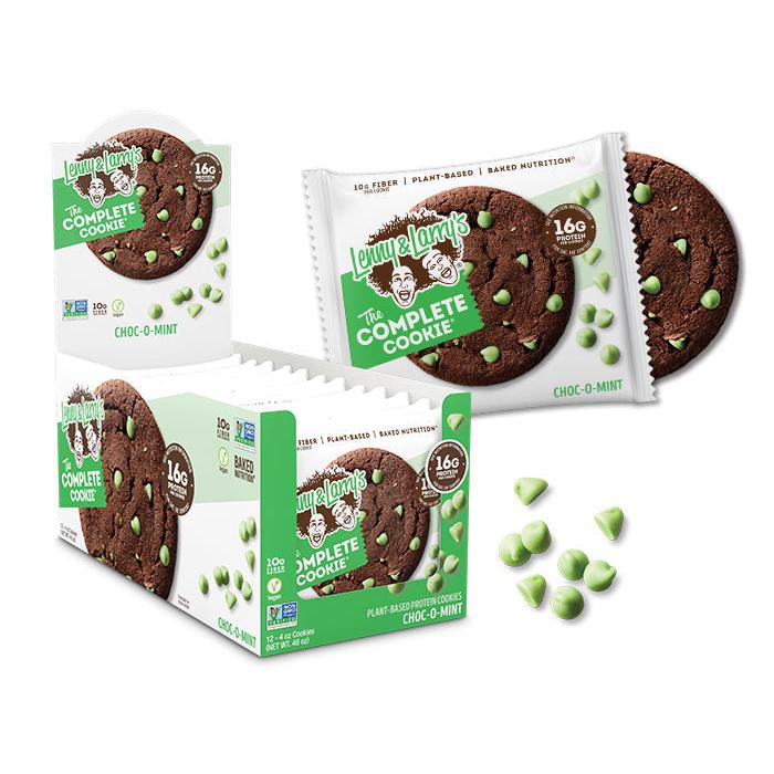 Lenny & Larry's The Complete Cookie-Box (12 cookies)-Choc-O-Mint-N101 Nutrition