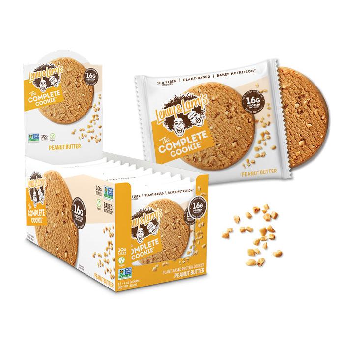 Lenny & Larry's The Complete Cookie-Box (12 cookies)-Peanut Butter-N101 Nutrition