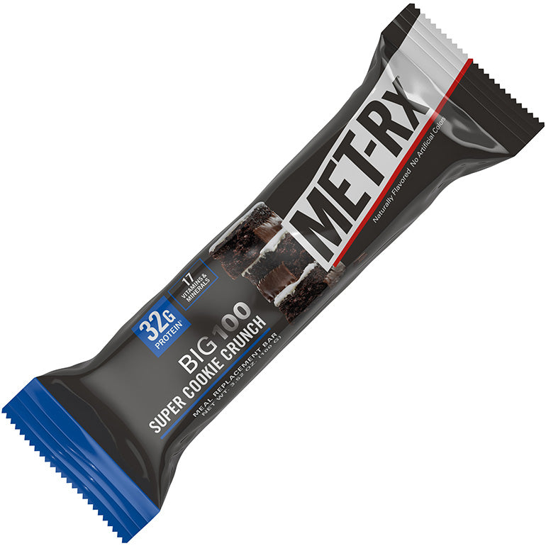 MET-Rx BIG 100 Meal Replacement Bars-Single Bar (100 g)-Super Cookie Crunch-N101 Nutrition