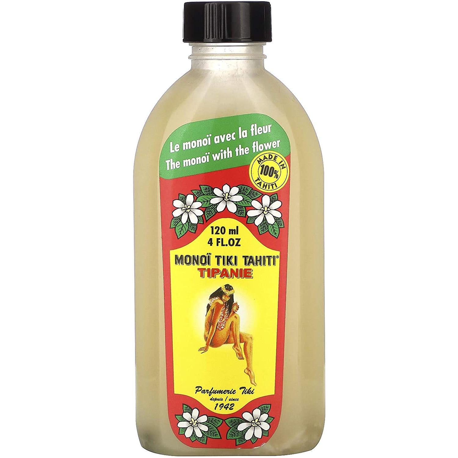 Monoi Tiare Tahiti Coconut Oil - Tipanie-4 fl oz (120 mL)-N101 Nutrition