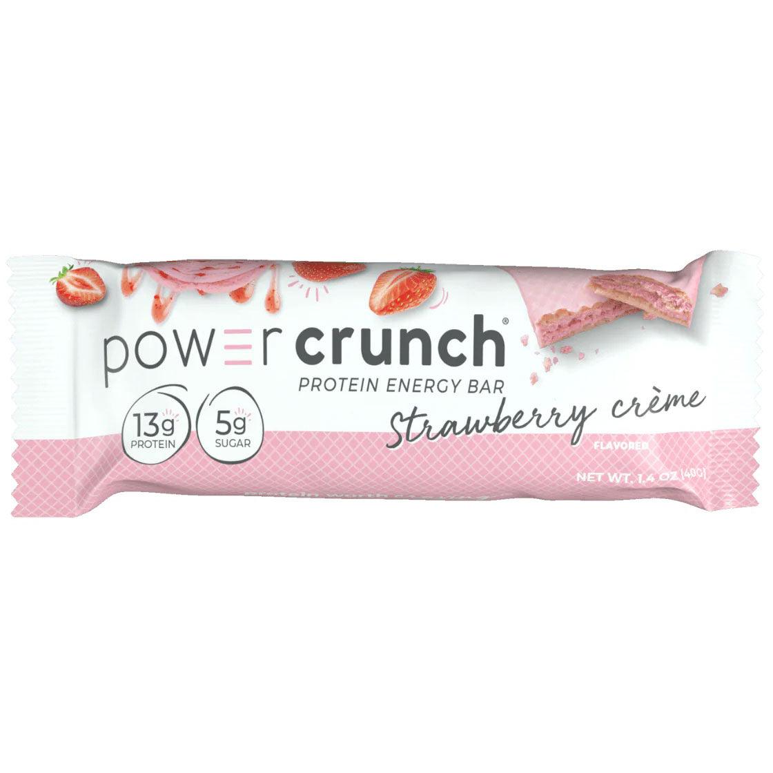 Power Crunch Bars-Single (40 g)-Strawberry Creme-N101 Nutrition