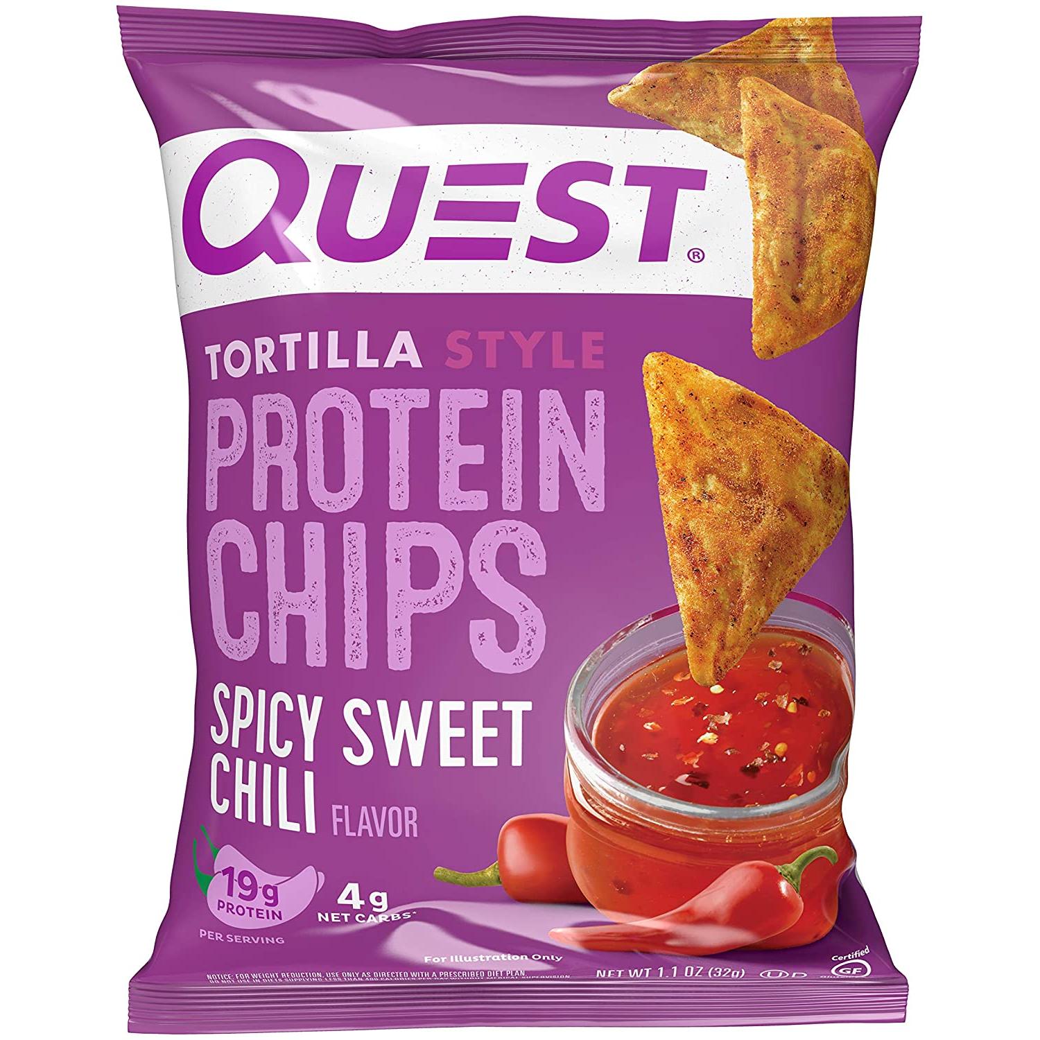 Quest Tortilla Style Protein Chips-Single Bag-Spicy Sweet Chili-N101 Nutrition