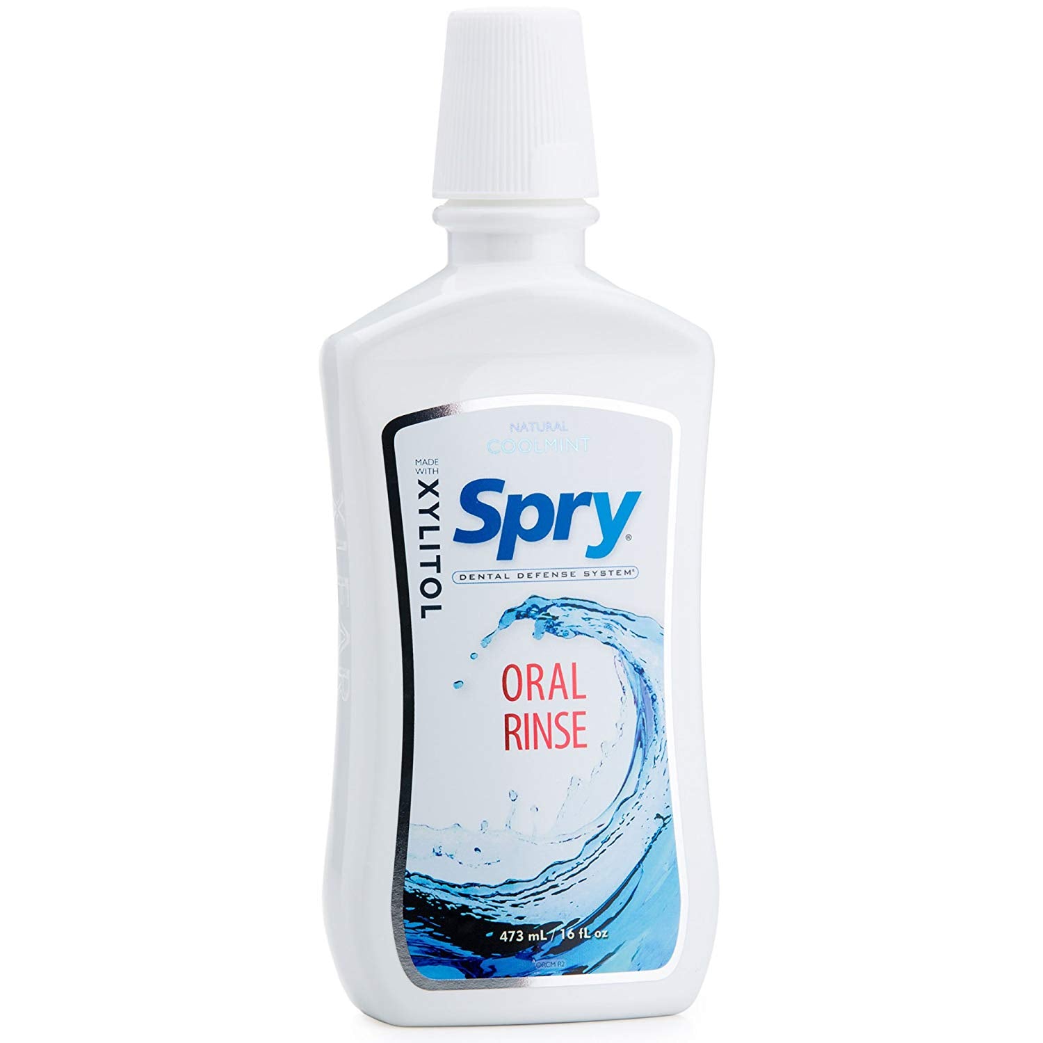 Spry Oral Rinse - Cool Mint-16 fl oz (473 mL)-N101 Nutrition