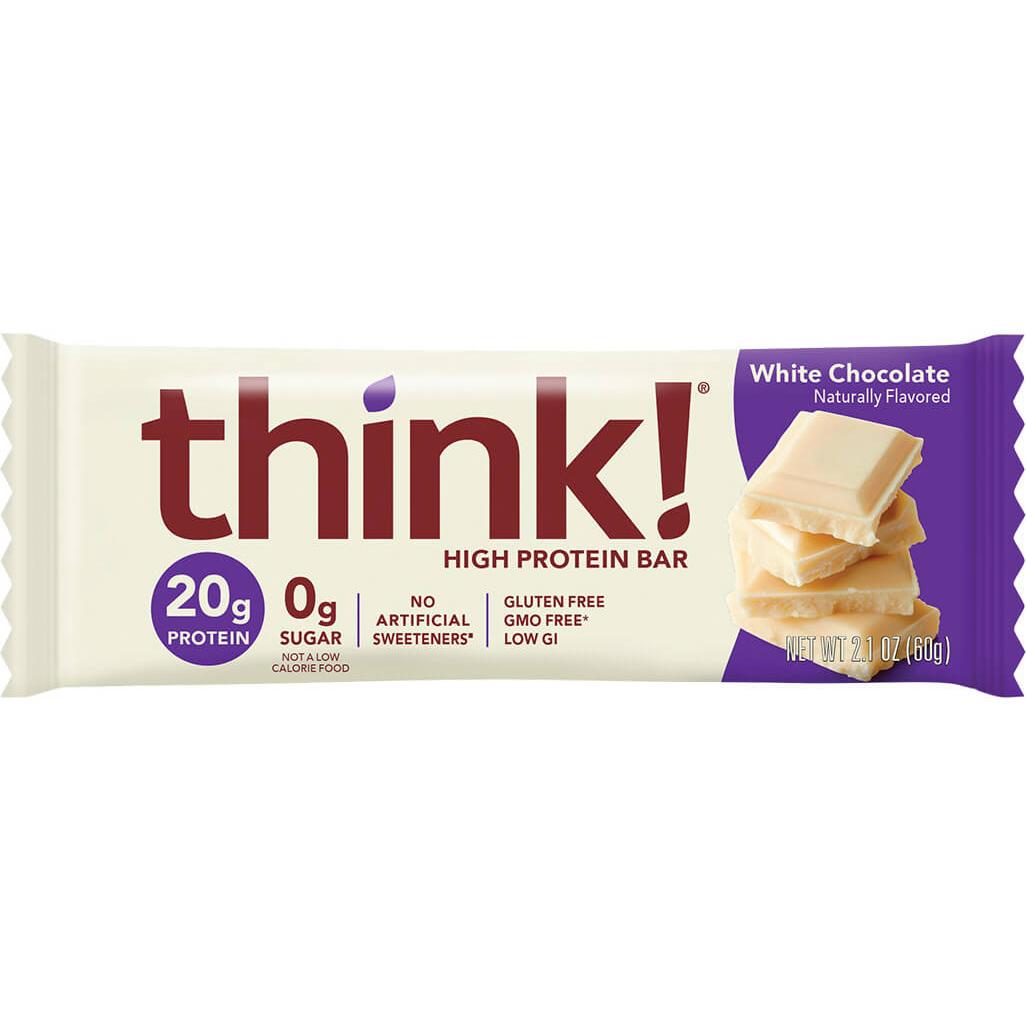 think! High Protein Bars-Single (60 g)-White Chocolate-N101 Nutrition