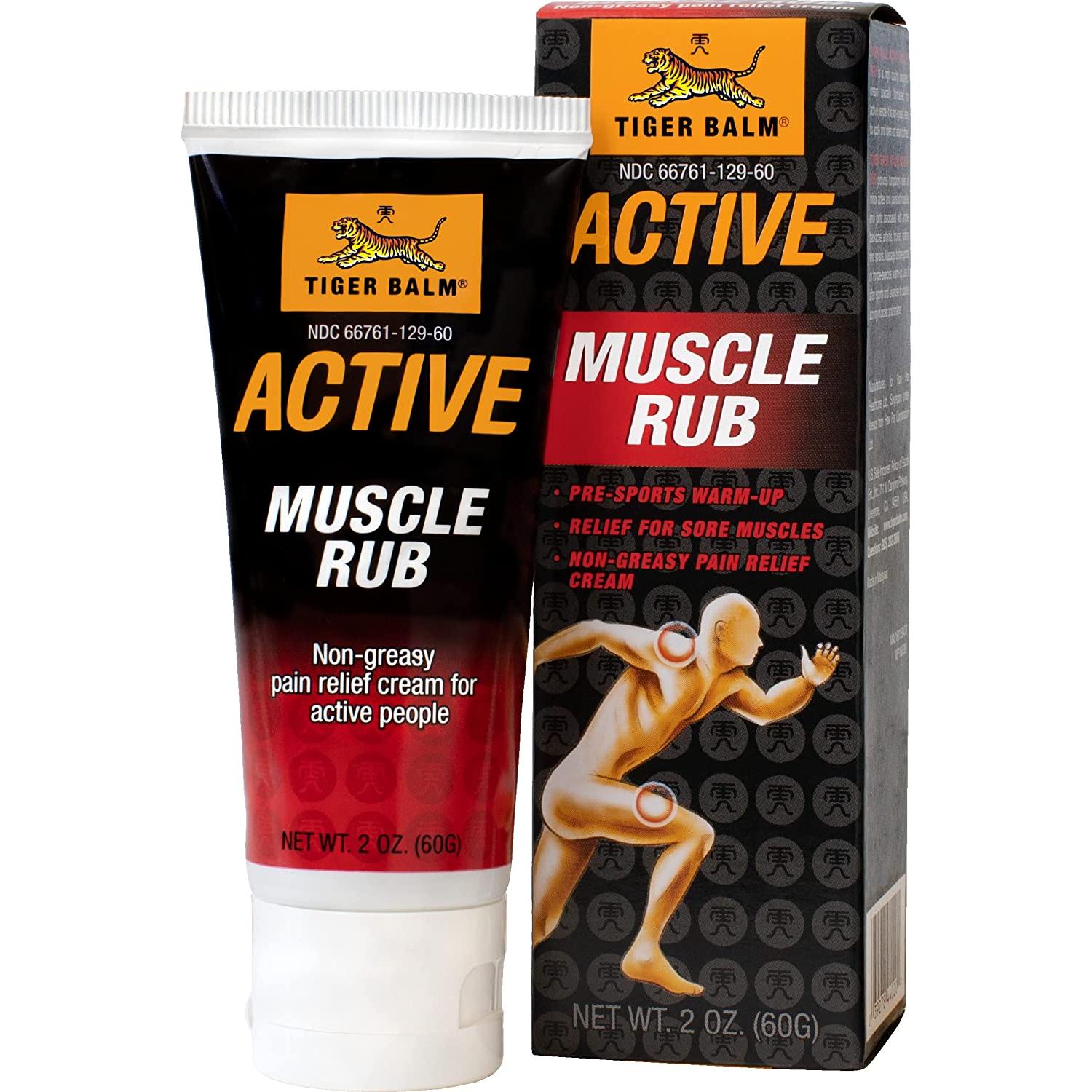 Tiger Balm Active Muscle Rub-2 oz (60 g)-N101 Nutrition